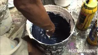 Khadi Print Paste Making