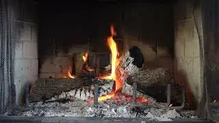 🔥 Cozy Fireplace Sounds with Soft Music | Crackling Fire for Sleep & Relaxation (1 Hour)