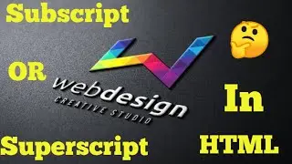 Subscript and superscript in html|How to use subscript and superscript in html|Subscript superscript