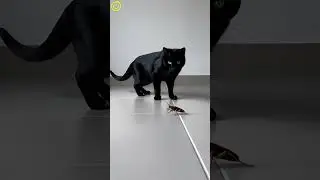 This Make no Sense... A Cockroach Walked Toward the Cat