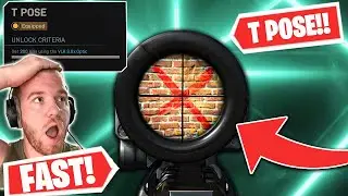 the FASTEST and MOST EFFICIENT WAY to UNLOCK the T POSE RETICLE for WARZONE