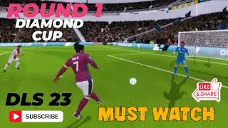 DLS 23 OFFICIAL - AJAX VS TEAM PHOENIX DIAMOND CUP ROUND 1 MATCH | OVERPOWERED OPPONENT GOALKEEPER |