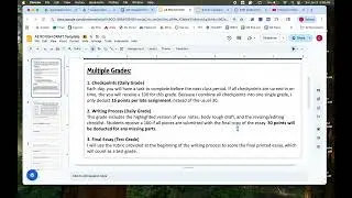 Grading for Apologetics Essay
