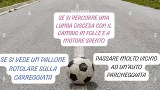 التعريف رقم 2 و 3 و 4 من الدرس 11 Pericoli nella circolazione. Velocità: regolazione e limiti