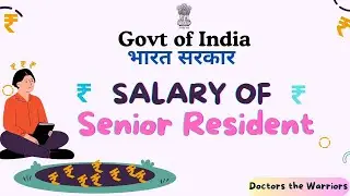 Salary Of Senior Resident in AIIMS and other Hospitals in Delhi #senior_resident_salary
