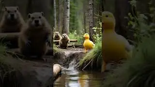 Duck and Deer&rsquo;s Icy Rescue ❄️🦆🦌 | Heartwarming Winter Story #shorts #viralshorts  #animalfriendship