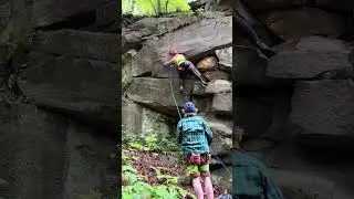 Kaylie&rsquo;s first outdoor lead!! Short Stack, 5.6, Logtown
