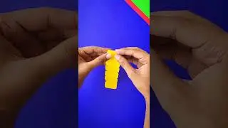 100% walking caterpillar 🐛 paper toy , Make amazing toy from paper and straw