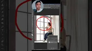 Set the background behind the transparent glass window #photoshoptutorial #photoshop #shotrs