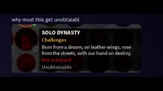 (DTS:NP) dumb guy attempts solo dynasty even though the badge is unobtainable (no mic)