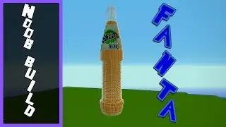 Minecraft Noob Build - Fanta Bottle ( timelapse)
