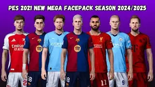 PES 2021 New Mega Facepack Season 2024/2025 For All Patches - Download & Install