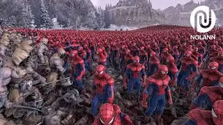 18.000 Spidermans vs 16.000 Wild Mans- Ultimate Epic Battle Simulator 2- UEBS 2