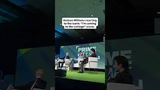 Hudson Williams reacting to the iconic 