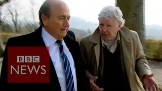 'Please can I come to your press conference Mr Blatter?' BBC News