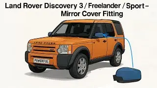 How to fit mirror covers to :- Land Rover Discovery 3 / Freelander 2 / Range Rover Sport L320 / L322