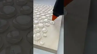 Wow! Easiest hot glue waterdrop painting
