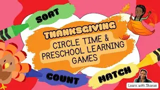 Thanksgiving-Themed Circle Time and Preschool Learning Games | Preschool Learning Video