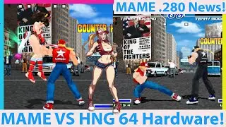 MAME .280 Updates! MAME vs Real Hyper Neo Geo 64 Hardware