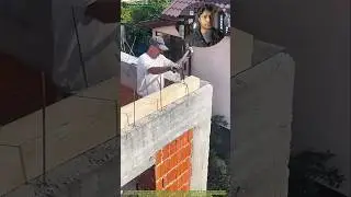 Metal clamp से कसते हुए, over beam...🏗️❤️ | #beam #constructiontechniques #shorts
