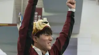 YuTong Wang Earns Silver in 3M Diving at 2025 Big Ten Championships