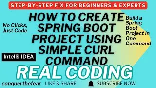 How to Create a Spring Boot Project Using Curl in One Command and in Seconds - From the Terminal