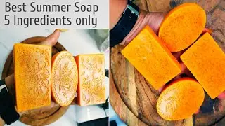 Best Summer Soap l 5 Ingredients only l Natural soap recipes l Summer Soap
