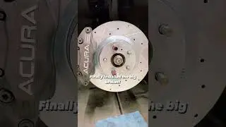 Finally installed the Acura DL big brakes #accordcoupe #car #accord #mechanic #honda #hondaaccord