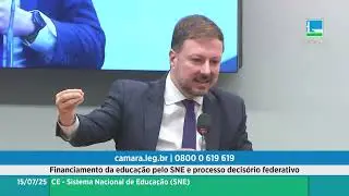 Wagner Lenhart, CEO of the Millenium Institute, speaks at the public hearing on education