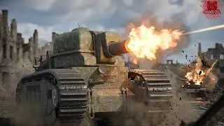 Игровой процесс 155-мм Char 2C Bis &mdash; Медленный рёв, Мощный грохот (War Thunder)