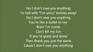 Dear Blank by Hedley lyrics