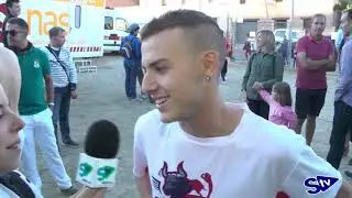Concurso de anillas en el tercer día de fiestas de Ágreda