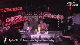 2013 10 13   Chicks with Flicks   2nd Place   Ayako 'Ollie' Kumashiro, Japan   Team 2Step