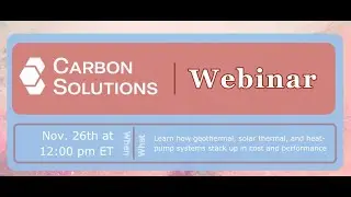 Get HEAT Pumped: A Comparison of Technologies for Renewable Heat