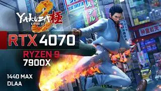 Yakuza Kiwami 3 Demo - RTX 4070 | Ryzen 9 7900x - Benchmark 1440P