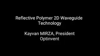 Optinvent at United XR Europe 2025 &ndash; Reflective Polymer 2D Waveguide Technology