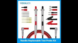 Multimeter Test Leads Kit with Replaceable Needles For Digital Multimeter Sharp Probe Tip