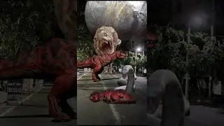 Big Anaconda vs dinosaur T-Rex fight scene#dinosaur#anaconda#jurassicworld#shorts#youtubeshorts