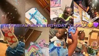 Na’kasia first birthday vlog 💙🥳🎉