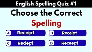Spelling Quiz Challenge | 15 Tricky Words Spelling quiz #1