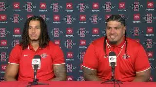 SDSU FOOTBALL: OWEN CHAMBLISS & ROSS ULUGALU-MASEULI PREVIEW THE TEAM UP NORTH