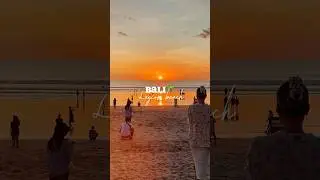 Bali Sunset at Legian Beach 🌅 #BaliSunset #LegianBeach #BaliTravel #SunsetLovers