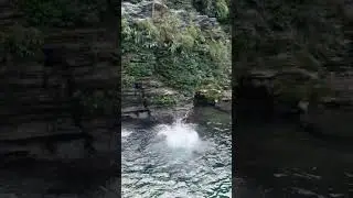 Mesmerizing Silence: Pretty Girls Unwinding at a Hidden Waterfall #waterfall #usa