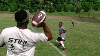 Youth foundation hosts football and cheer camp at Princeton HS