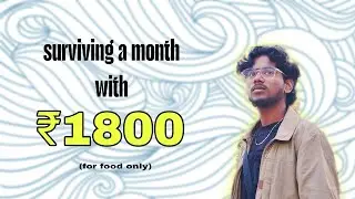 How to survive a month with ₹1800 food expense only☝️🤓