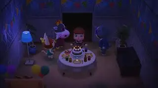 Animal crossing New horizons - Blowing birthday candles