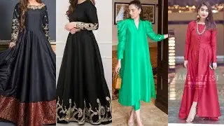 Silk Maxi Dress Design Ideas in Pakistan 2021