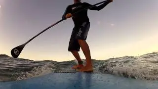 Surf na madrugada no Farol