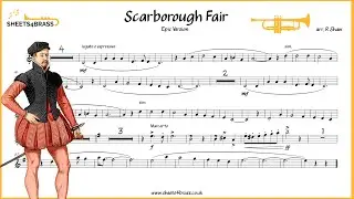 Scarborough Fair  - Trumpet Solo with Sheet Music and Play Along