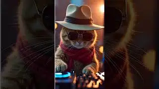 DJ Cat Drops The Beat In The Club 🎧 😺 #DJCat #FunnyCat #CatRemix #ClubVibes #ViralCat #CatLovers